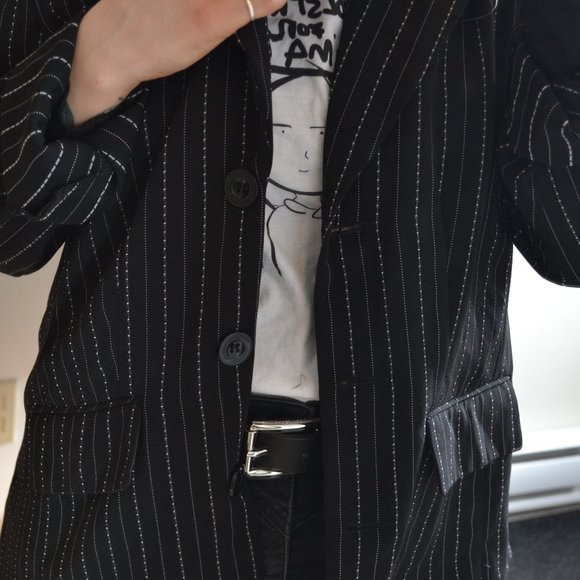 Vanity Fair black stripped Blazer - Picture 7 of 7